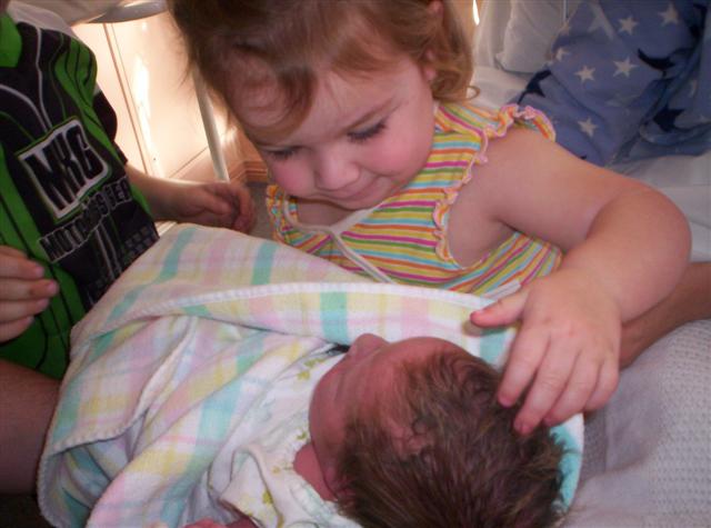 Jocelyn Having a hold (with lots of help)