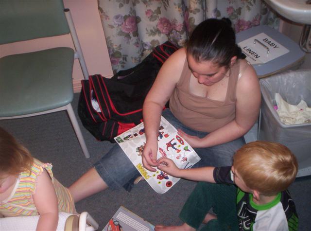 Jessie doing her home work